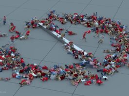 Simulador de multitudes 3D