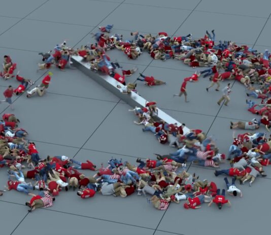 Simulador de multitudes 3D